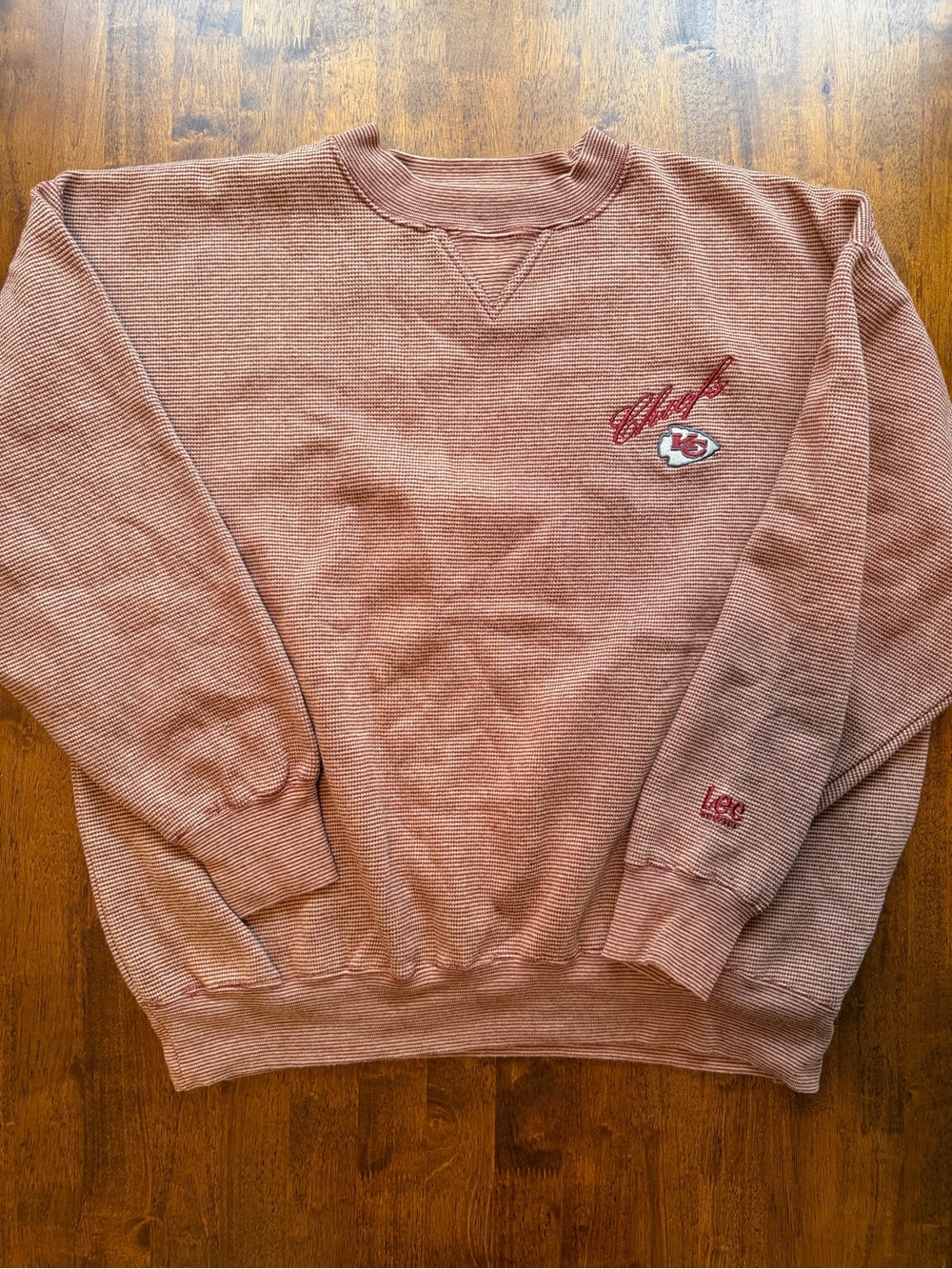 Vintage 90s Kansas City Chiefs Embroidered Crewneck Lee Sport NFL